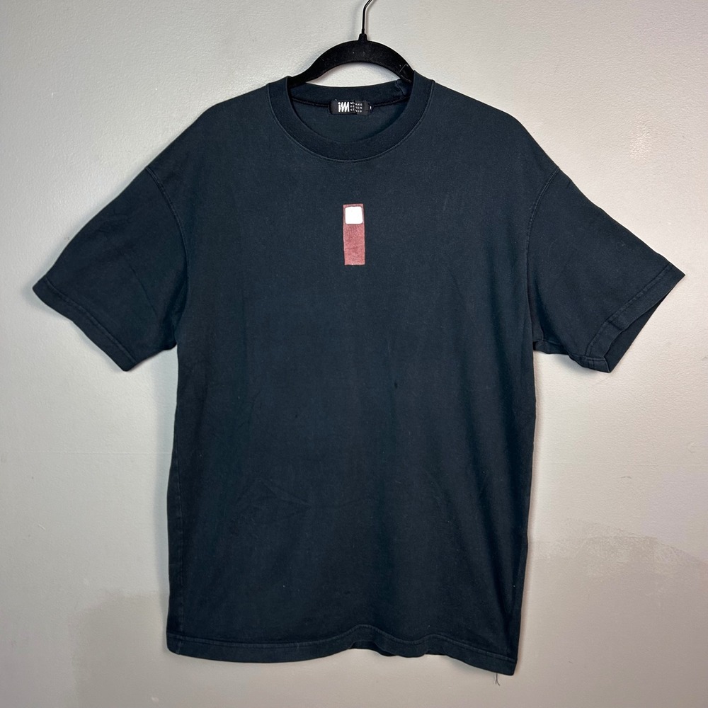 Issey Miyake T-Shirt Men's Large Black Graphic Print Japan